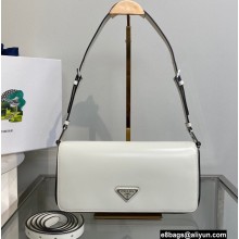 Prada Femme brushed leather shoulder Bag 1BD323 White 2022