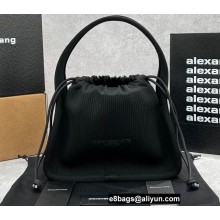 Alexander Wang Ryan Small Bag In Rib Knit Black 2022