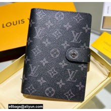 Louis Vuitton Medium Ring Agenda Cover Monogram Eclipse Canvas