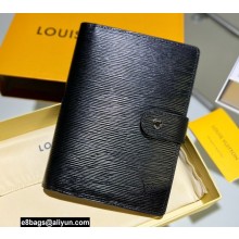 Louis Vuitton Medium Ring Agenda Cover EPI Leather Black R20202