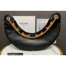 Celine large ava chain bag in smooth Calfskin Black/Gold 2022