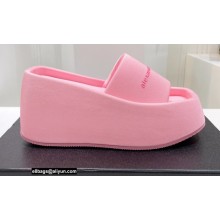 Alexander Wang Heel 10 Platform 6cm Taji Slide Sandals In Lycra Pink 2022