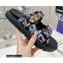 Dior Multicolor Mizza Printed Technical Fabric DiorAct Slides 01 2022
