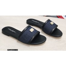 Dolce & Gabbana Camouflage patchwork slides Blue 2022