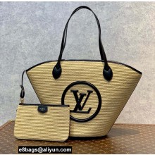 Louis Vuitton knitted raffia Saint Jacques Bag M59808 Black