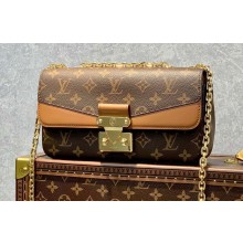 Louis Vuitton Monogram Canvas Marceau Chain Bag M46127 Caramel Brown
