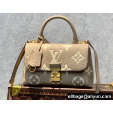 Louis Vuitton Monogram Empreinte leather Madeleine BB Bag Dove Gray/Crème Beige