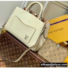 Louis Vuitton Epi leather Marelle Tote MM Bag Quartz White