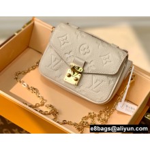 Louis Vuitton Monogram Empreinte leather Micro Métis Bag M81390 Beige
