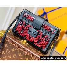 Louis Vuitton Monogram Lace Petite Malle Bag M20353 Black
