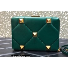 Valentino Roman Stud Clutch Bag Green 2022