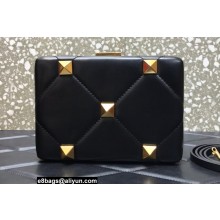 Valentino Roman Stud Clutch Bag Black 2022