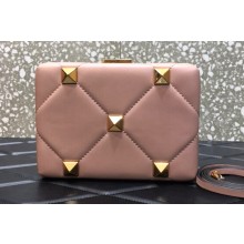 Valentino Roman Stud Clutch Bag Nude 2022