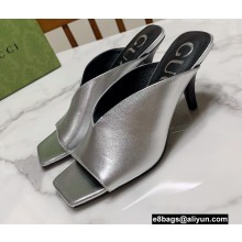 Gucci Heel 7.5cm Open-toe Sandals Pumps Silver 2022