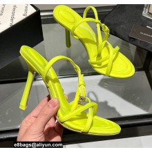 Alexander Wang Heel 8cm/10cm DAHLIA Sandals In Lycra Yellow 2022