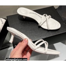 Alexander Wang Heel 5cm DAHLIA Sandals In Capretto White 2022