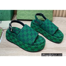 Gucci Heel 5.5cm Platform GG Sandals 14 2022