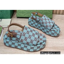 Gucci Heel 5.5cm Platform GG Sandals 19 2022