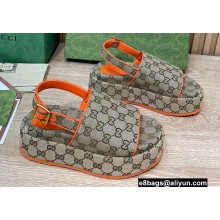 Gucci Heel 5.5cm Platform GG Sandals 20 2022