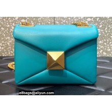 Valentino ONE STUD Nappa Bag With Chain Blue 2022