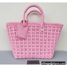 Balenciaga Bistro Small Basket With Strap Shoulder Bag Pink 2022