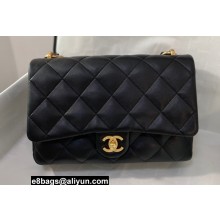 Chanel Lambskin Large Flap Bag AS3215 Black 2022