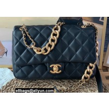Chanel Lambskin Small Flap Bag AS3110 Black 2022