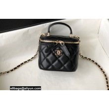 Chanel Lambskin Mini Vanity Case with Chain Bag 81189 Black 2022
