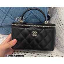 Chanel Lambskin Small Vanity Case with Chain Bag 81190 Black 2022