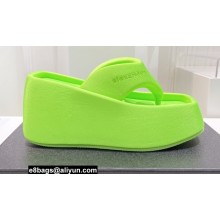 Alexander Wang Heel 10 Platform 6cm Taji FLIP FLOP Sandals In Lycra Green 2022