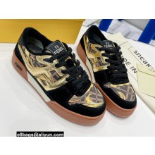 Fendi x Versace Fendace Match satin low-tops Sneakers Black 2022