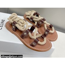 Celine Rope Sandals In Calfskin 2022