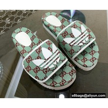 Gucci x adidas GG platform sandals 02 2022