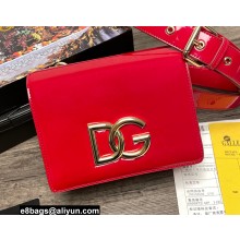 Dolce & Gabbana Calfskin 3.5 crossbody bag Patent Red