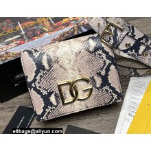 Dolce & Gabbana Calfskin 3.5 crossbody bag Python Print 02