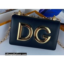 Dolce & Gabbana Calfskin 3.5 Chain Shoulder bag Black