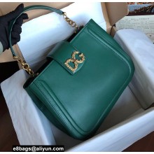 Dolce & Gabbana DG Amore Tote Bag in Calfskin Green