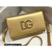 Dolce & Gabbana Calfskin 3.5 clutch bag Gold
