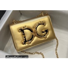 Dolce & Gabbana leather DG Girls shoulder bag Gold