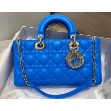 Dior Lady D-Joy Bag in Blue Cannage Lambskin 2022