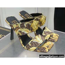 Fendi x Versace Heel 10.5cm Fendace Gold Baroque Mules 2022