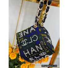 Chanel Embroidered Pearl Dice Clutch with Chain Bag 2022
