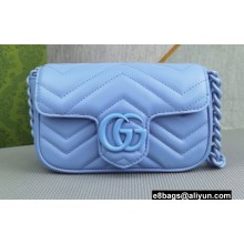 Gucci GG Marmont belt bag ‎699757 Resin Blue 2022