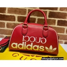 Gucci x Adidas mini duffle bag 702397 leather Red 2022