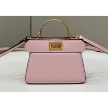 Fendi padded nappa leather Peekaboo ISeeU Micro Bag Pink 2022