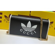 Gucci x Adidas 1955 Horsebit Wallet with Chain Bag 621892 leather Black 2022