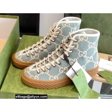 Gucci GG canvas high-top sneakers Light Blue 2022