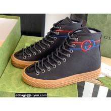 Gucci Cotton Canvas Interlocking G high-top sneakers Black 2022
