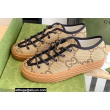 Gucci Maxi GG canvas Low-top sneakers Beige 2022