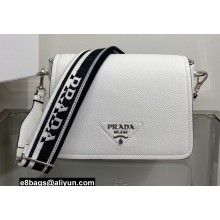 Prada Leather shoulder Bag 1BD314 White 2022
